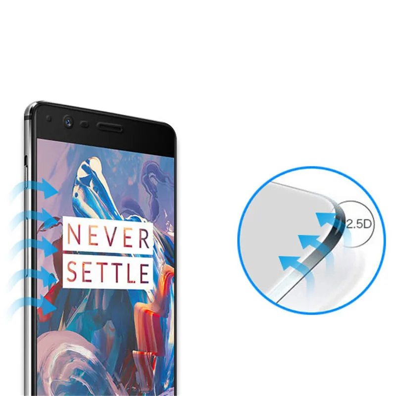 Oneplus 3t закаленное стекло 64 Гб one plus 3 Защитная пленка для всего экрана oneplus3 a3000 три