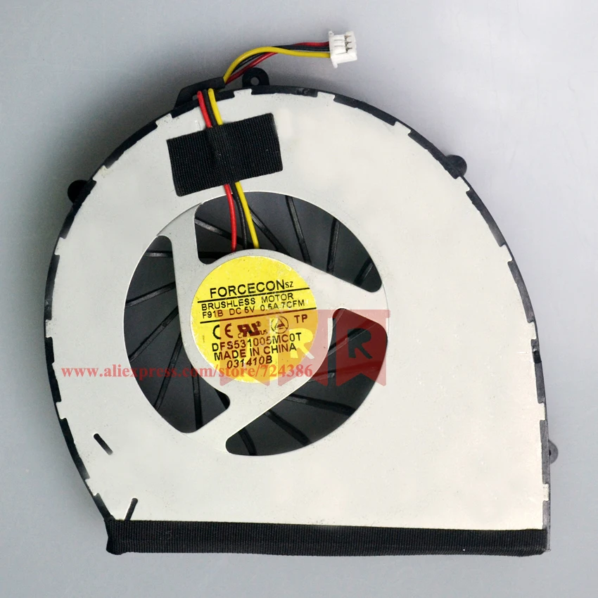 100% оригинальный охлаждающий вентилятор для ноутбука Dell VOSTRO 3700 V3700 Cooler 3 Pin хорошее
