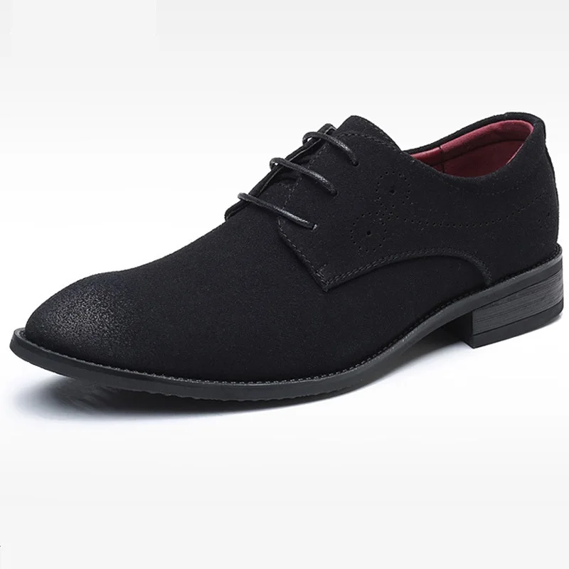 XINYIDA Retro Oxford Men Shoes PU Suede Leather Spring Autumn Casual Male Dress Plus Size 38-48 | Обувь