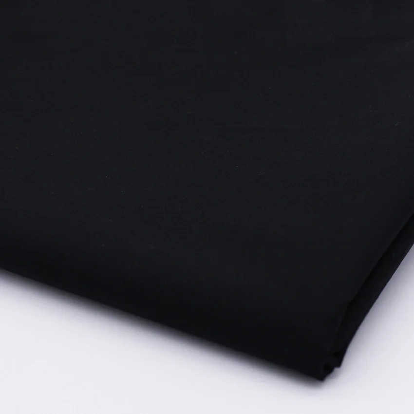 

CMCYILING Black Cotton Fabric For Dresses Sew Cloth Poplin Fabrics Cotton Tissue Home Textile Woven Telas Tecido 50CM*150CM