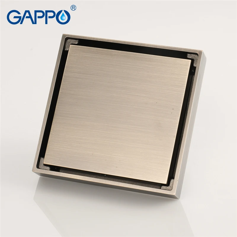 GAPPO Drains квадратная Ванная комната напольная крышка стопор для ванной Душ сливной