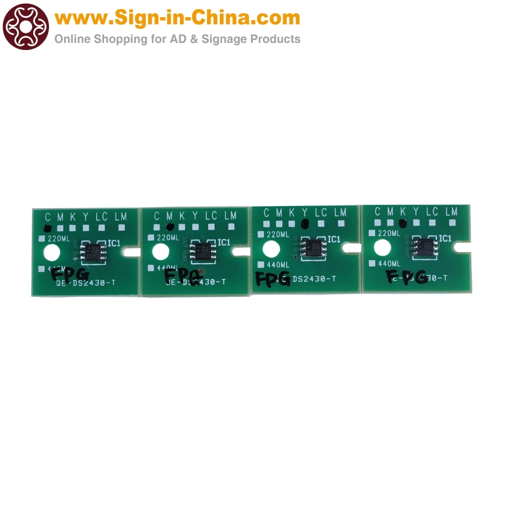 Водные FPG чипы постоянный Roland RA 640 4 шт./компл. CMYK|chip set| |