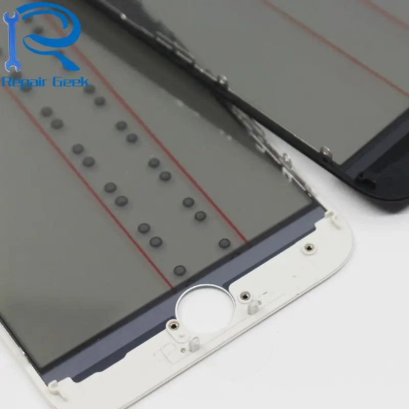 10 шт. холодный пресс 4 в 1 для iPhone 7 8 plus Переднее стекло объектив с рамкой