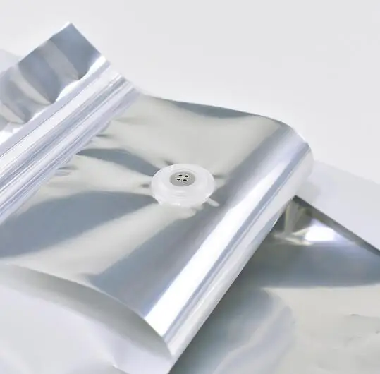 

50pcs Side Opening 1/4~2 Pounds White/Black Aluminum Foil Coffee Valve Ziplock Bag Stand up Coffee Beans Packing Bag