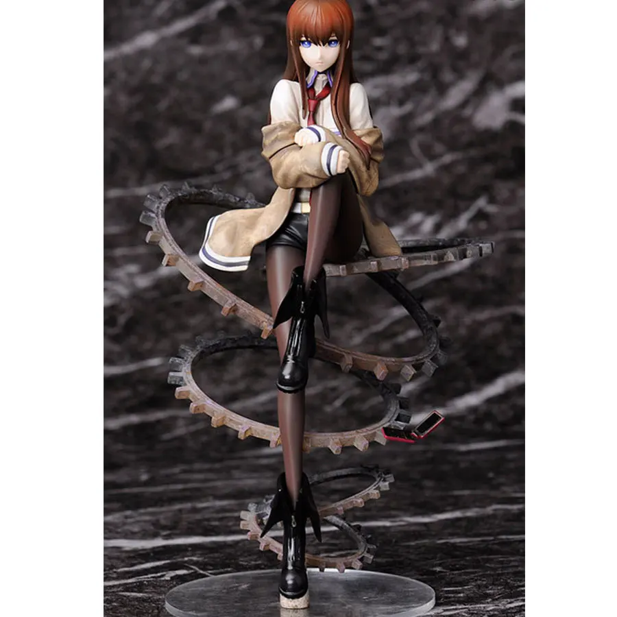 Аниме фигурки Kotobukiya 22 см Steins Gate Makise Kurisu фигурка из ПВХ 1/8 весы расписная модель