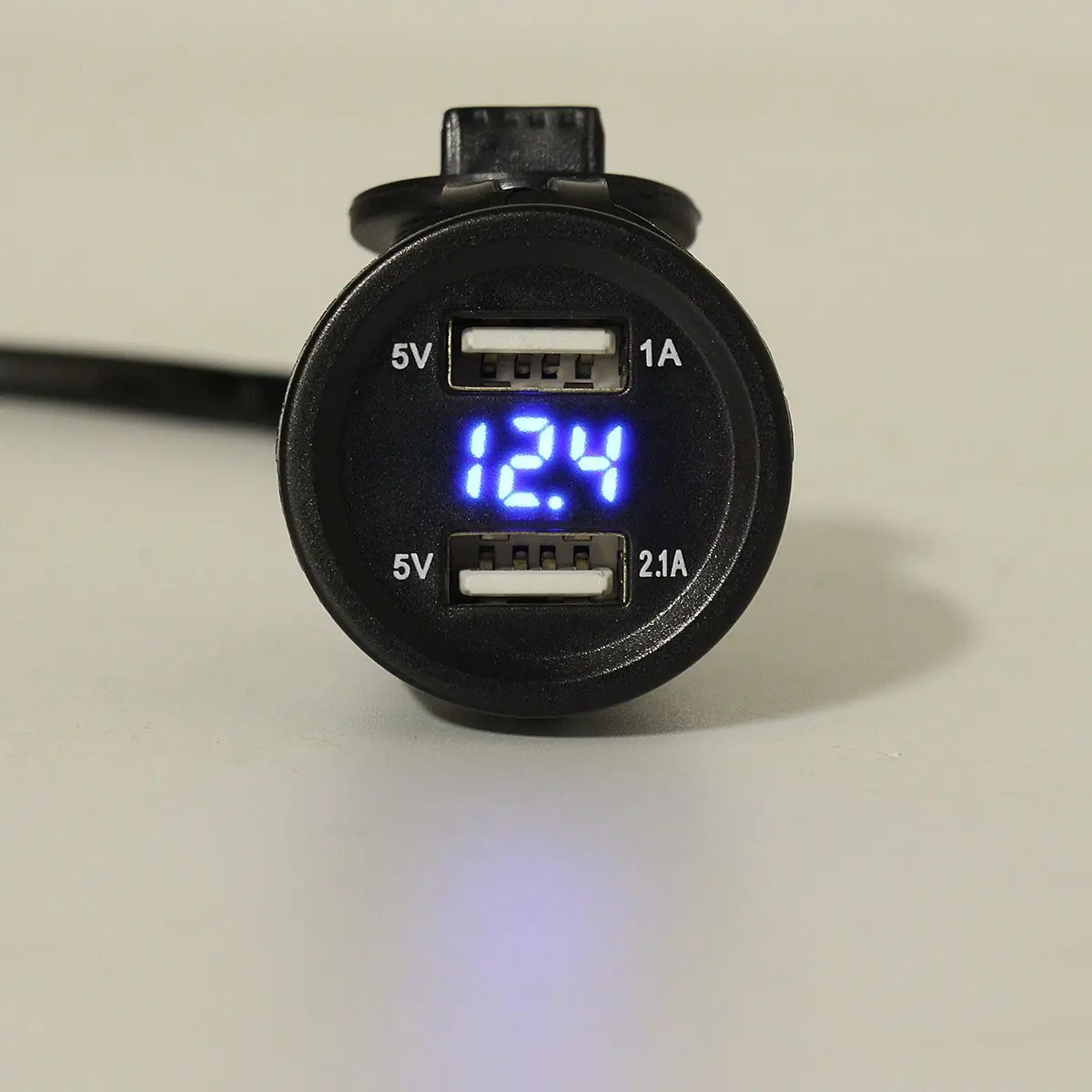 Mofaner 12V 4.2A двойной USB Мотоцикл Зарядное устройство розетка вольтметр светодиодный