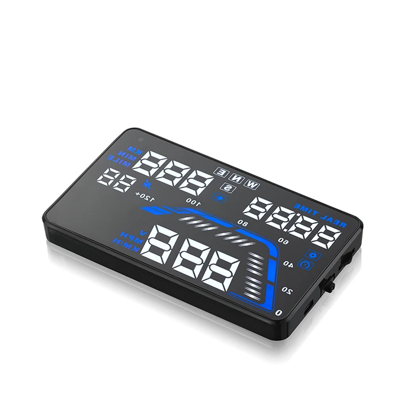 JUEFAN Q7 GPS HUD Дисплей на лобовое стекло автомобильный проектор скорости gps Спидометр
