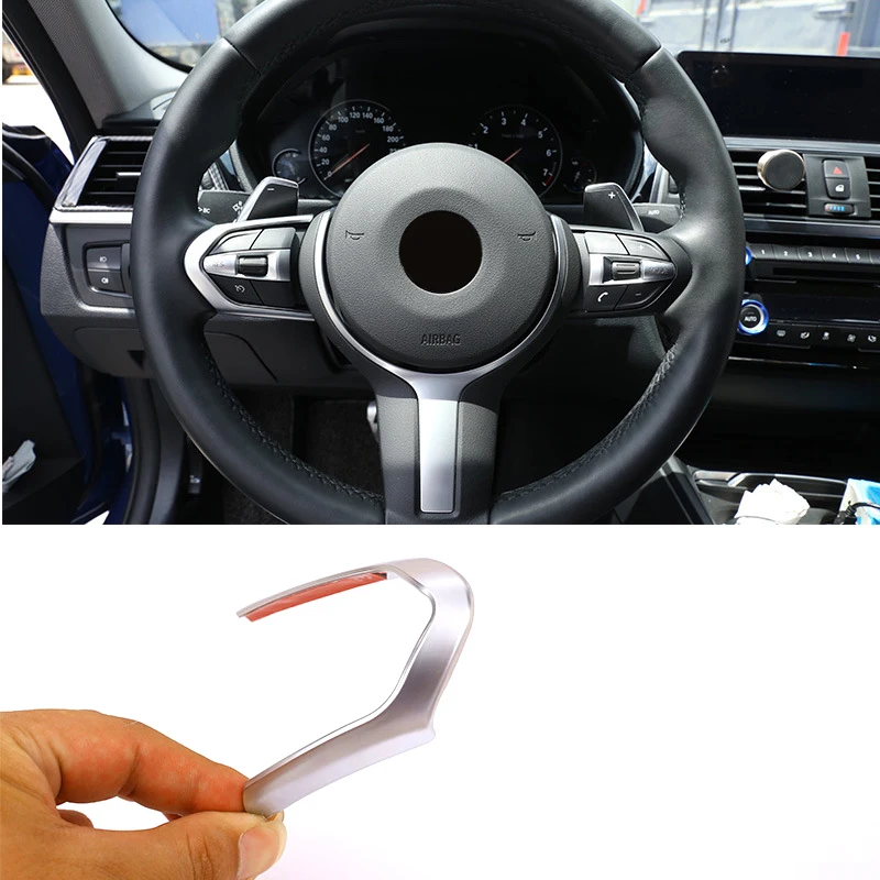 

For BMW F20 F22 F21 F30 F32 F33 F36 F06 F12 F13 X5 F15 X6 F16 M-Sport Carbon Fiber ABS ChromSteering Wheel Decoration Frame Trim