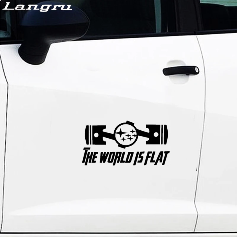 Langru The World Is Flat Sti Impreza модный автомобильный Стайлинг виниловый стикер на окно