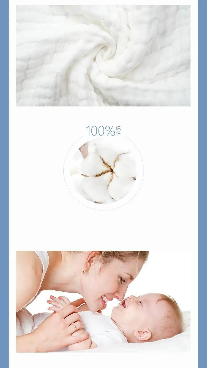 

Orangemom 6 pieces / pack baby little bath towel 28*28cm wash bath accessories 100% cotton Gauze Slobber Small Soft Handkerchief