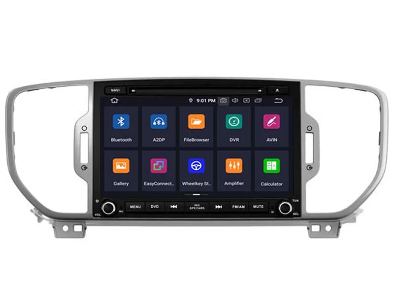 Android 9 0 OS автомобильный dvd-плеер для KIA SPORTAGE 2016 навигация SAT NAV 2 Гб ОЗУ + 16 Вспышка