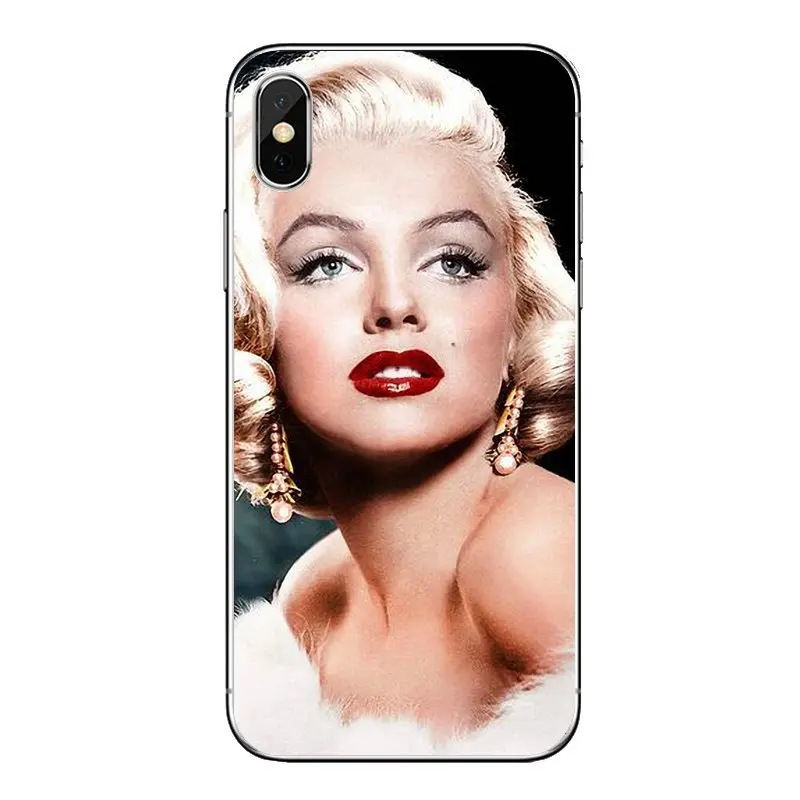 Мягкие прозрачные чехлы для iPod Touch iPhone 4 4S 5 5S 5C SE 6 6S 7 8 X XR XS Plus MAX Мэрилин Монро Pinup Girl