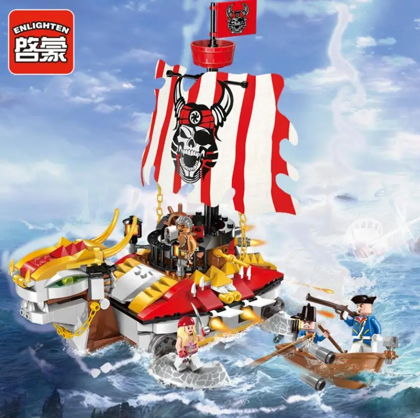 2017 New Enlighten Pirate Series Armored Warships Building Block Sets Bricks Toys Gifts For Children | Игрушки и хобби