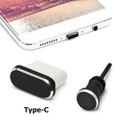Комплект пылезащитных заглушек для телефона типа C, разъем USB Type-C и разъем для наушников 3,5 мм, для Samsung Galaxy S8 S9 Plus, для Huawei P10 P20 lite