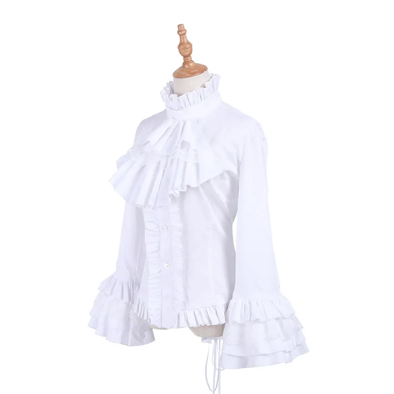 Блузка ROLECOS Женская белая с длинным рукавом|lolita costume|women cosplaywomens cosplay costumes |