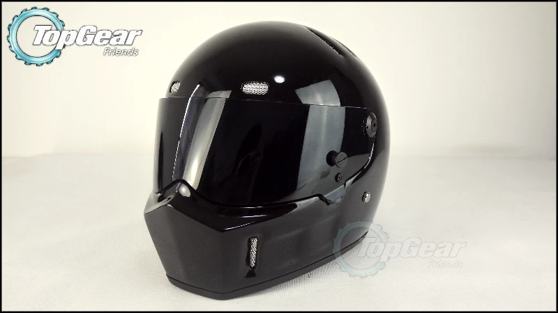Высокое качество (Bluetooth) Первое поколение Top Gear Стиг 1 шлем черный цвет с козырьком