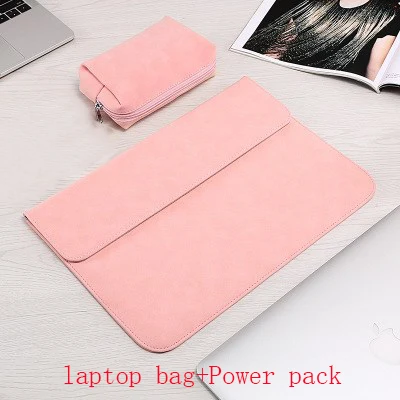 pink sets Новая роскошная сумка для ноутбука Macbook Air 13 Touch ID Pro 13 11 12 15 чехол для Xiaomi 13,3 15,6 чехол для ноутбука - Цвет: pink sets