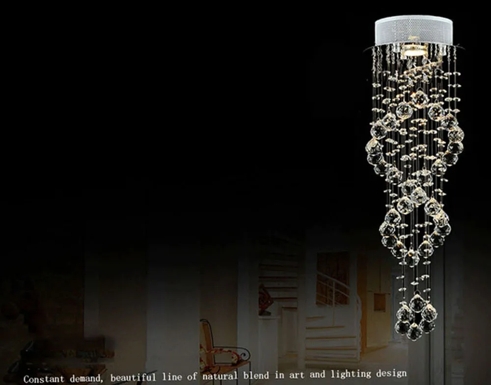 Современная креативная светодиодная хрустальная лампа K9 потолочный светильник