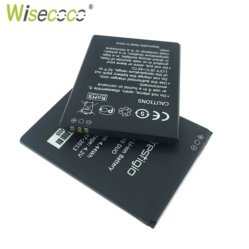 

WISECOCO In Stock High Quality 2019 New 1200mAh Battery For Prestigio MultiPhone PAP3350 DUO 3350 Mobile Phone +Tracking Number