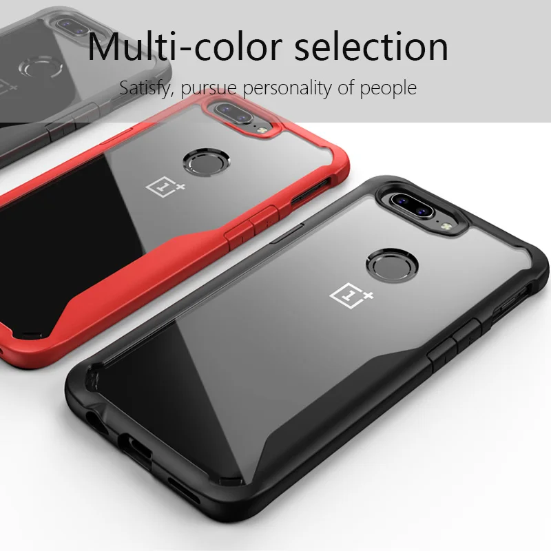Для One plus 6 Чехол Oneplus 6T чехол противоударный прозрачный Капа Жесткий ПК панель +