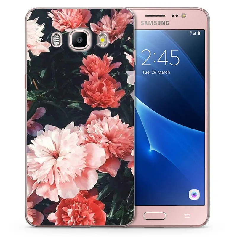Роскошные чехлы для телефонов с цветочным узором Samsung Galaxy A3 A5 2016 2017 мягкий чехол