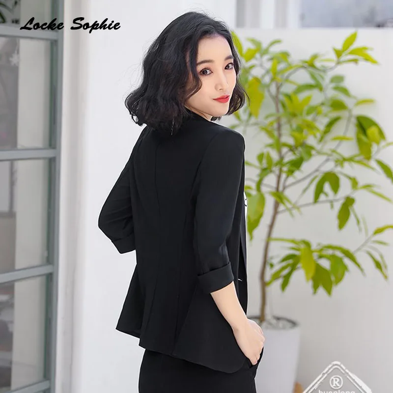 1pcs Women's Plus size Slim fit Blazers coats 2020 Winter Fashion cotton blend Small Suits jackets ladies Skinny | Женская одежда