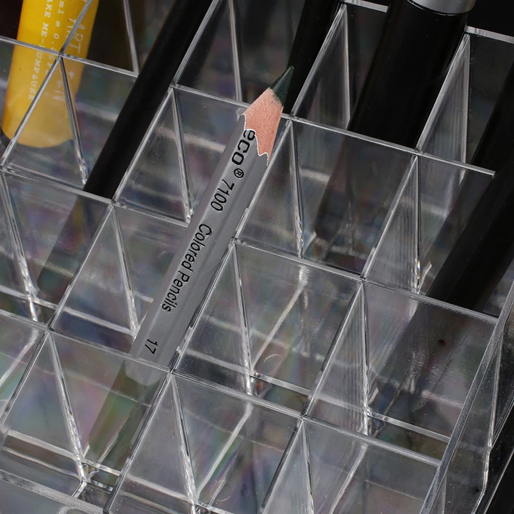 Акриловый помады косметические 24 стенд ящика Макияж инструменты случае коробка