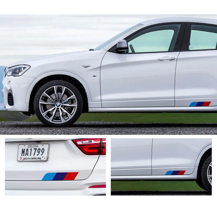 Наклейка на боковую юбку кузова автомобиля багажник наклейки для BMW 1 3 5 7 серии E46