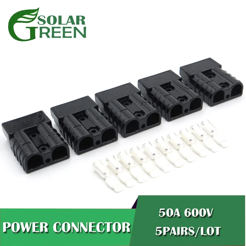 Штепсельная Вилка SH50 черного серого красного цветов 5 комплектов 600 В 50 А двойной