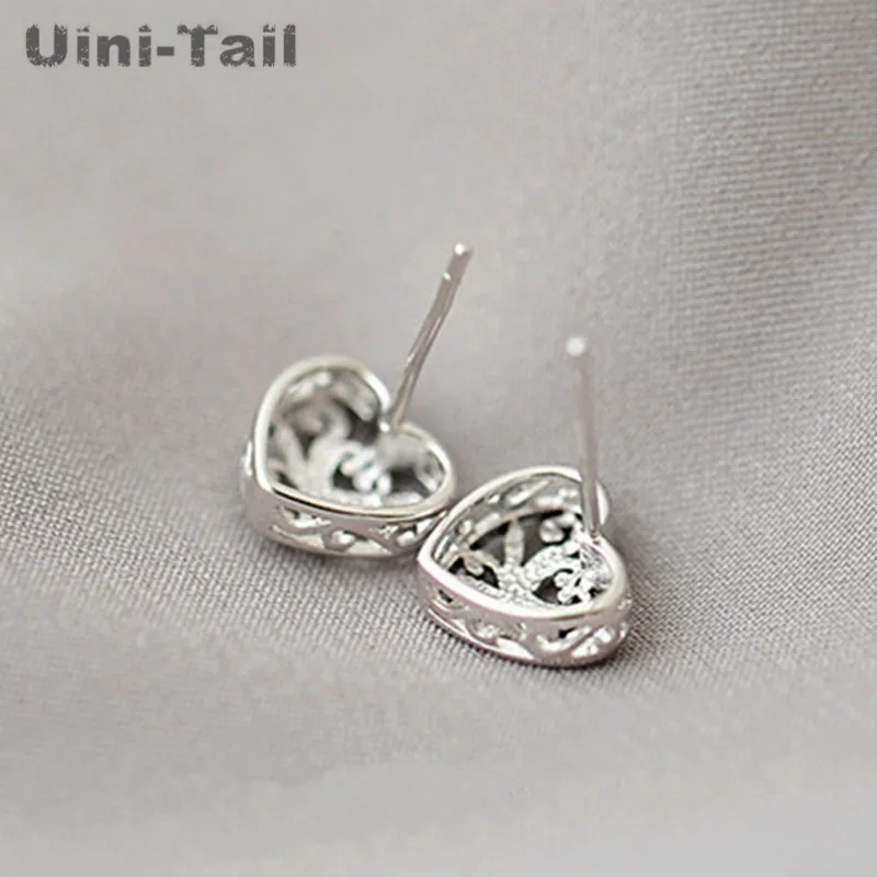 Uini-Tail классические популярные серьги из стерлингового серебра 925 пробы с