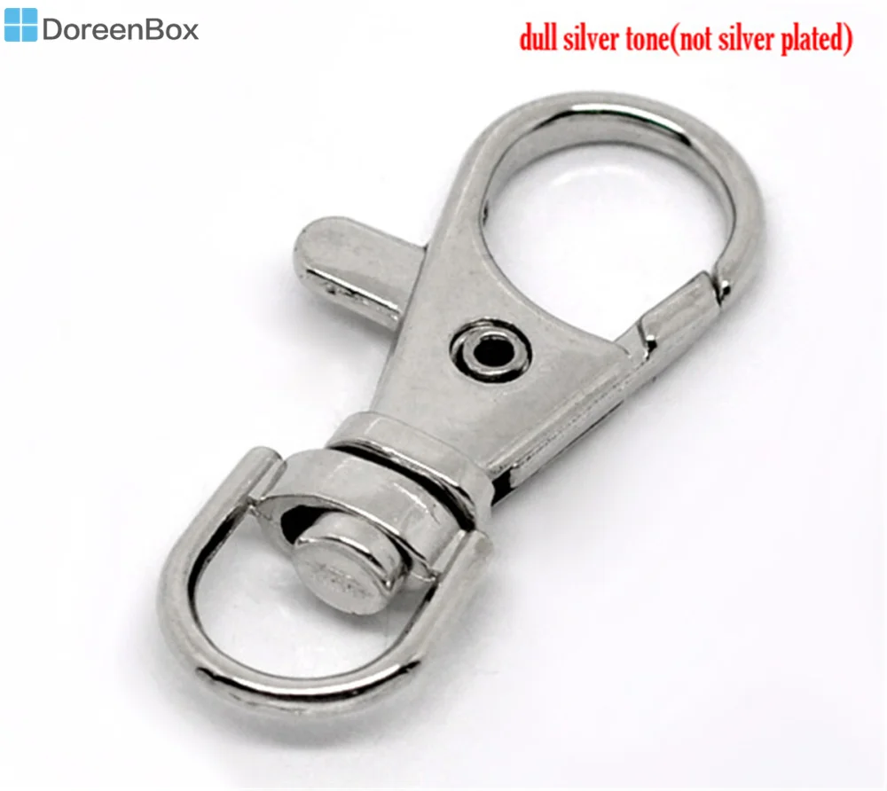Doreen Box 20 Поворотный замок карабин застежки для брелока 37x16 мм (B12179)|for keys|ring for keyskey
