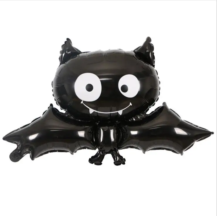 Omilut Halloween Balloon Aluminium Foil Balloons Black Bat Happy Party Ghost Festival KTV Bar Decorat | Дом и сад