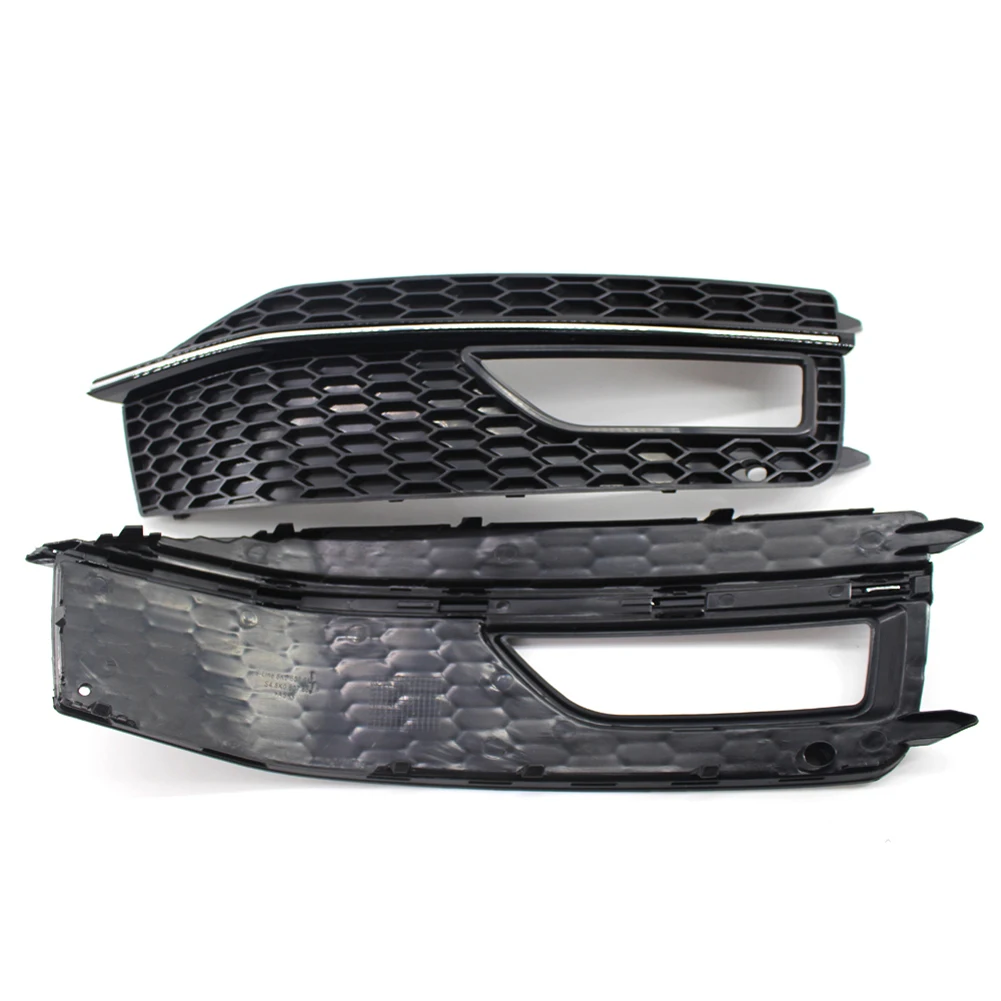 1 пара авто передний бампер Нижняя противотуманная фара решетки для A4L B9 S Line 13 16