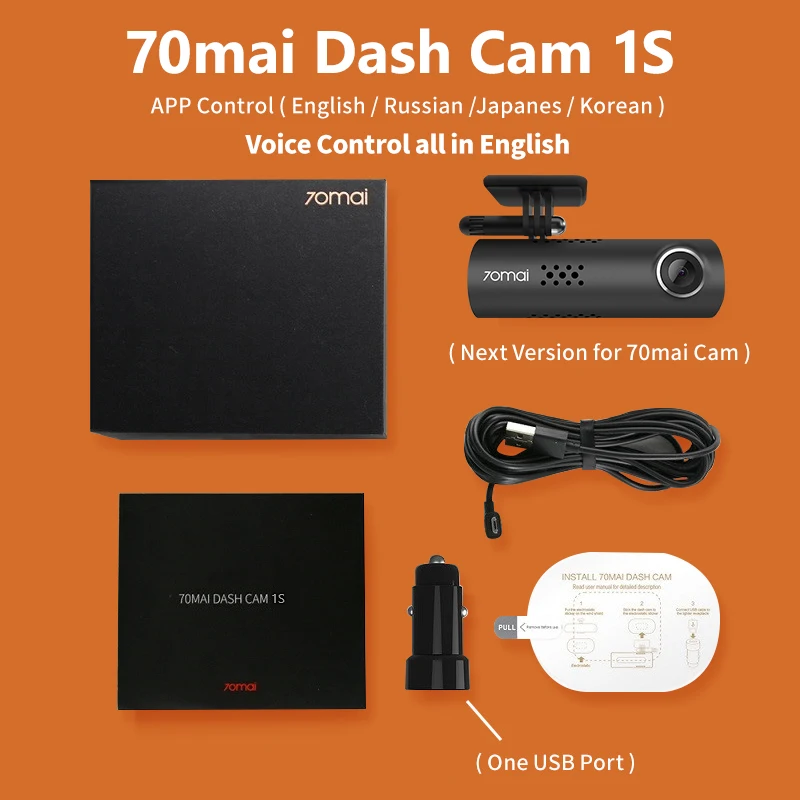 TEST 70mai Smart Dash cam 1s камера dvr автомобиль с HD ночным видением | Автомобили и мотоциклы