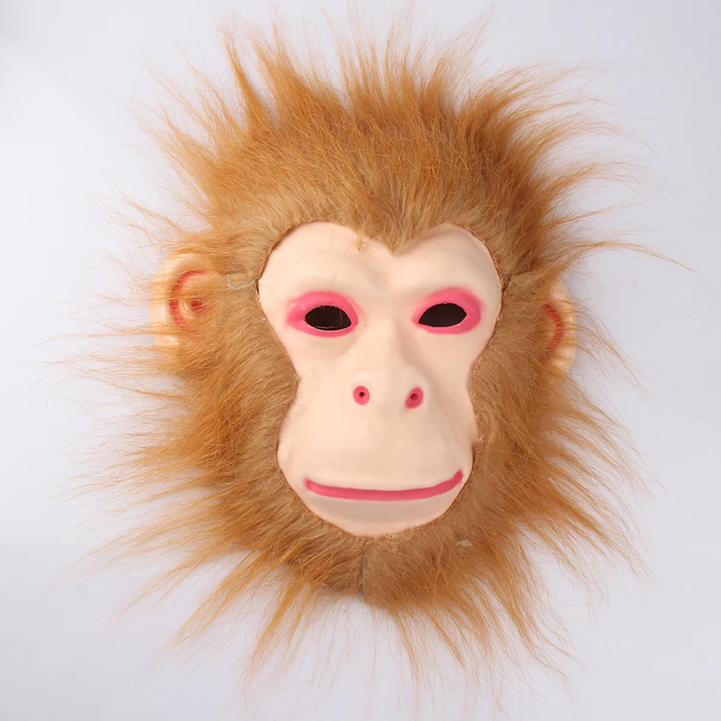 Косплей костюм на Хэллоуин Реалистичная меховая грива латексная маска жуткое