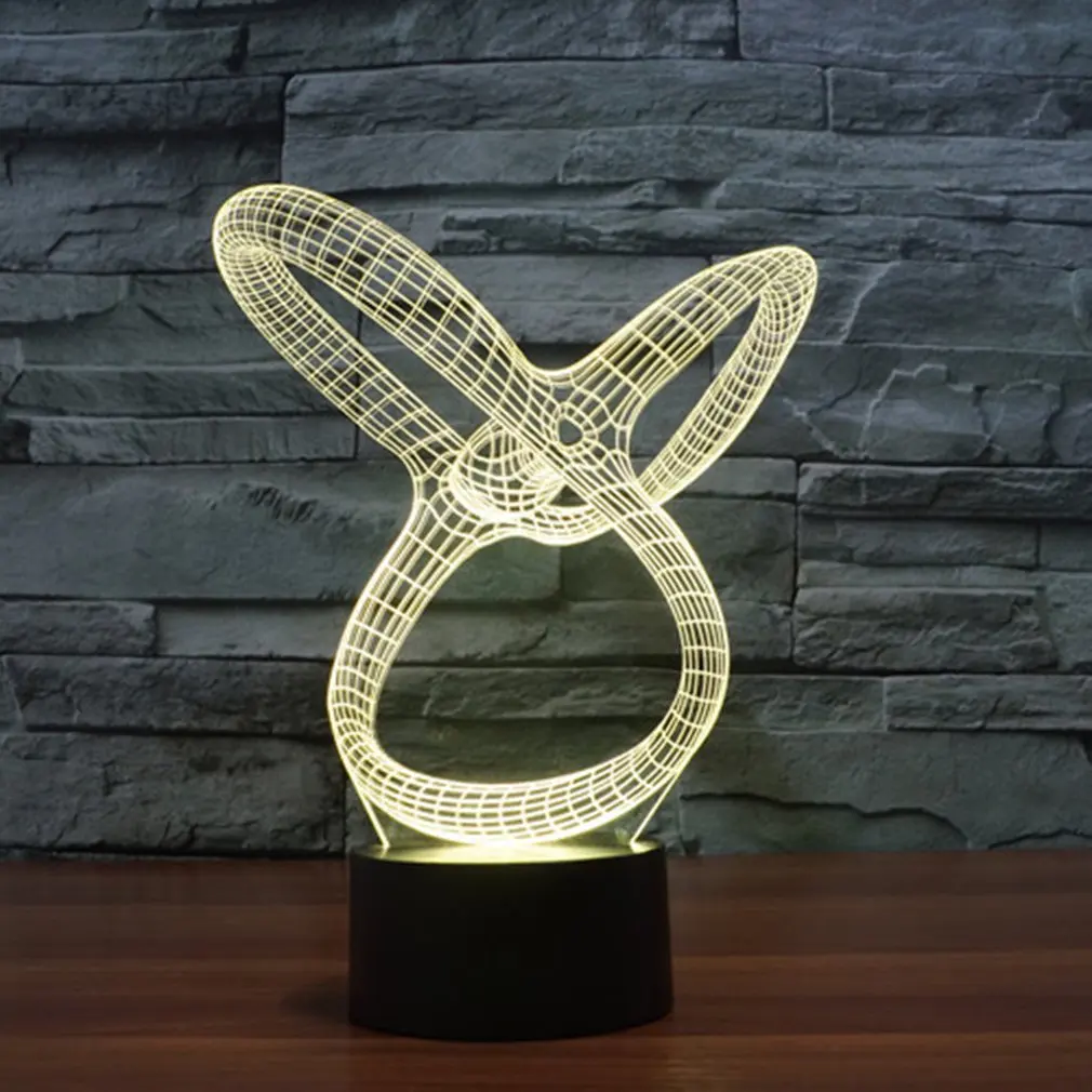 Уникальная форма 3D огни красочные светодио дный светодиодные постепенное