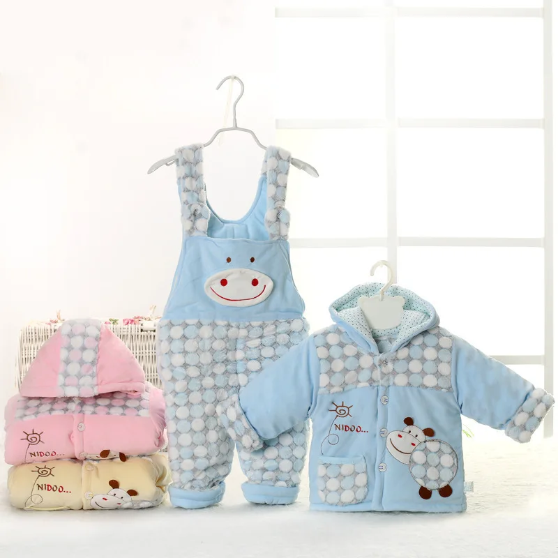 Newborn clothing Baby's Sets Baby Clothing baby winter trousers +hoodie cotton boy clothes girl sale | Детская одежда и обувь