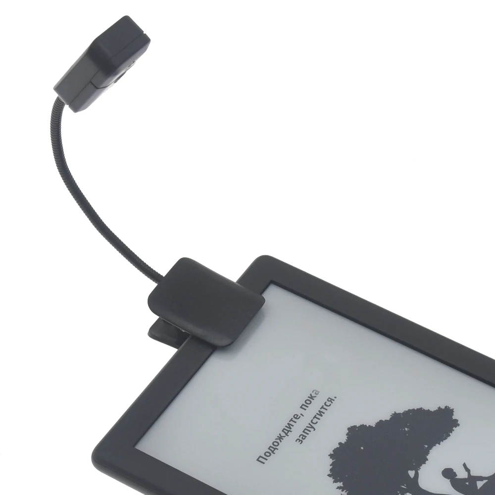 1 шт. портативный светодиодный светильник с гибким зажимом для чтения книг Kindle