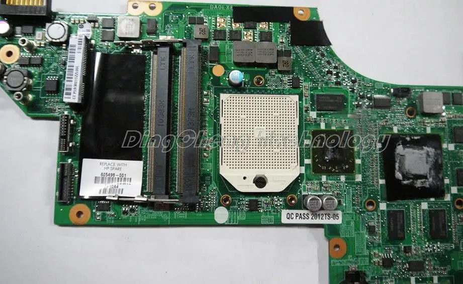 Материнской Платы ноутбука Для HP DV7 DV7T DA0LX8MB6D1 605498-001 для AMD cpu с 8 видеочипов