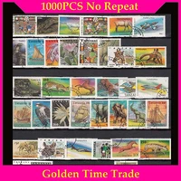 1000 pcs lot lot all different postage stamps with post mark in good condition for collection timbri stempel