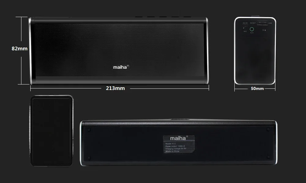 M58 20 Вт Bluetooth динамик 4400 мАч power Bank портативный супер бас беспроводной настольный автомобильный HIFI Динамик Громкий динамик для телефона