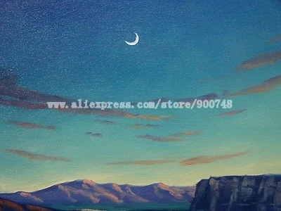 Импрессионизм Винтаж высокого качества Пэрриш Moon яркие картины маслом холст