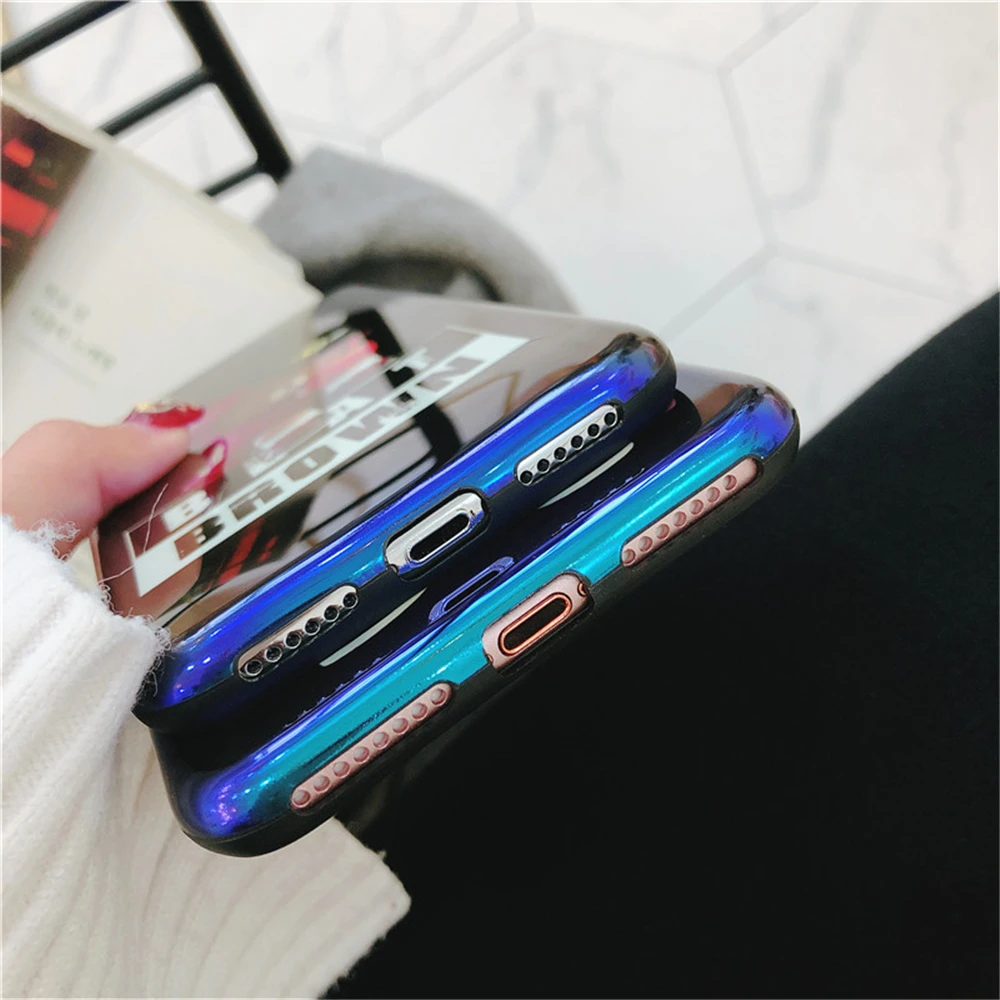 WULAWUKU Blue-ray Funny Beer Boxer soft case for iphone 6s 6 plus 7 8 X back covers phone |