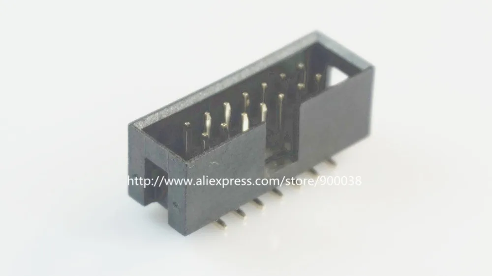 10 шт. SMT 2 54 мм 2x7 контактов 14 P Корпусная коробка Заголовок IDC разъем прямой штекер