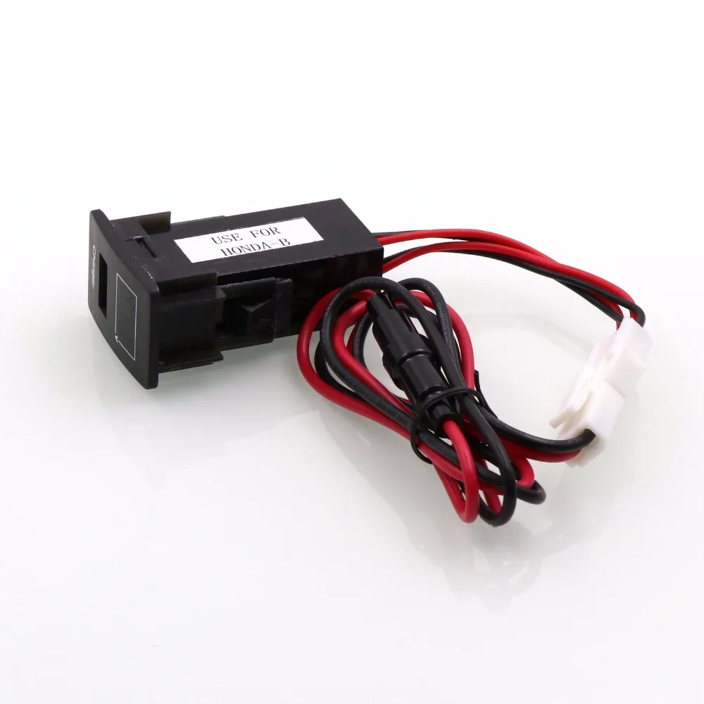 Автомобильное зарядное устройство с USB интерфейсом 5 в 2 1 А и измеритель