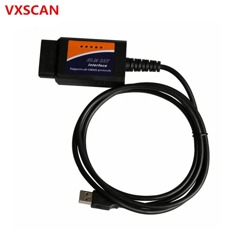 ELM327 V2.1 сканер по USB пластик с чипом FT232RL|v2.1 elm327|chip scannerelm327 usb ft232rl |