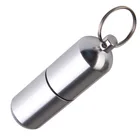 Модные флаконы, брелок из алюминиевого сплава, водонепроницаемые портативные медицинские флаконы для таблеток, брелоки, портативный чехол для таблеток, брелок