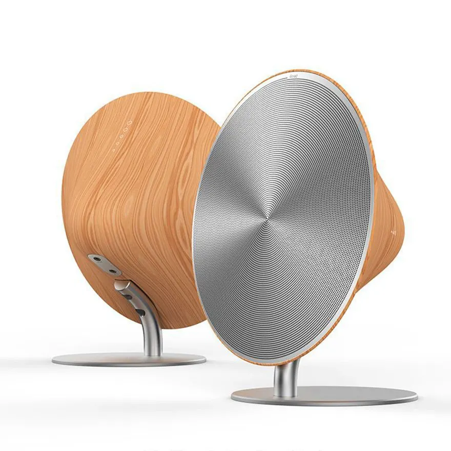 Деревянный беспроводной Bluetooth динамик NFC HiFi стерео супер бас Саундбар с сенсорной кнопкой музыка объемный музыкальный плеер Caixa de som