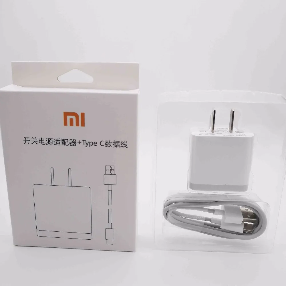 Оригинальный xiaomi 6 зарядное устройство QC 3 0 быстрое USB mi Тип 1 C кабель для передачи