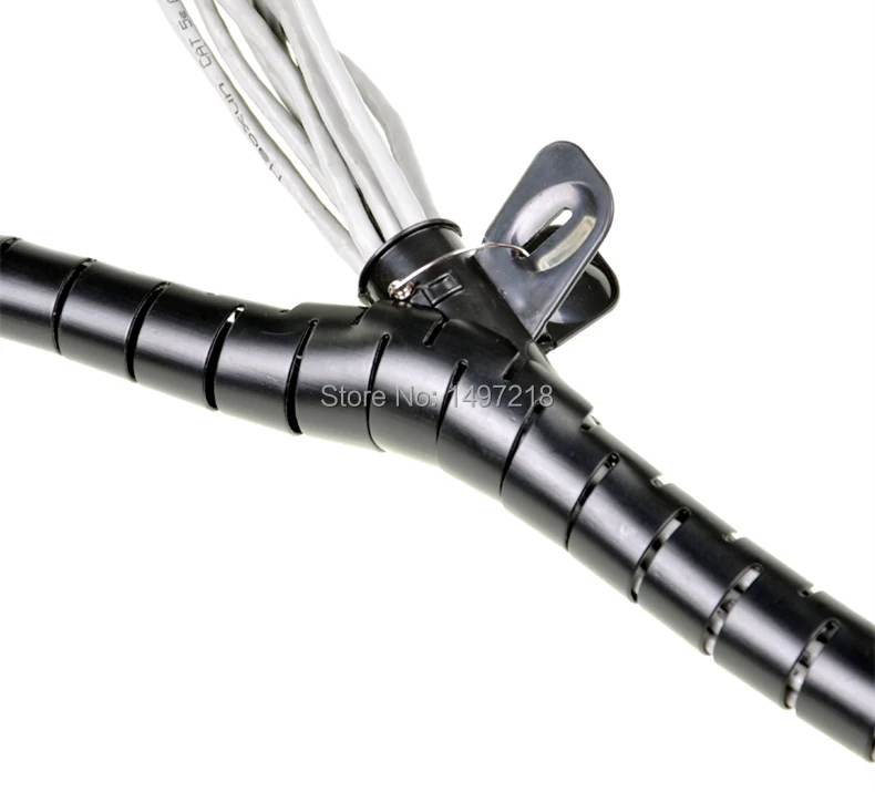 

Free Shipping 16mm*10m Spiral Cable Wire Wrap Tube Computer Manage Cord Cable Sleeves Spiral Flexible PE cable sleeve